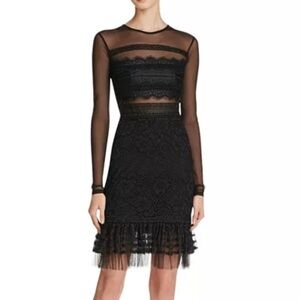 Three Floor Stargate Mesh Dress in Size 6 / Small